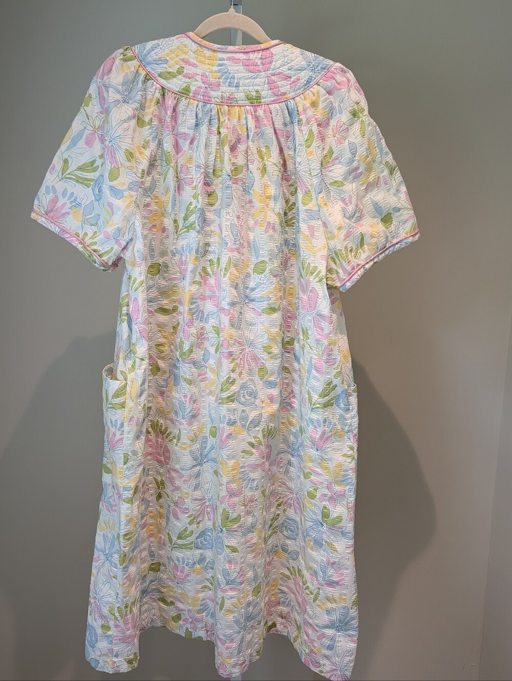 Barbizon Sleepwear Muumuu House dress Traditional Robe Floral Vtg Retro XL Mumu - Picture 4 of 12